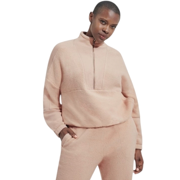 UGG Elana Mixed Half Zip Pullover in Himalaya NWT - Picture 4 of 15